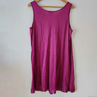 Vanity Fair Vintage Slip Silky Nylon Sleeveless Night Gown Size L Burgundy