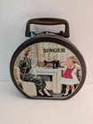 Vintage retro Singer Sewing Machine Metal Sewing Box Lunch Box With Handle