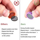 Fridge Magnets - 20 Pack Strong Refrigerator Magnets  10 Colors Small Round M   