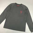 Badlands Mutton Crew Shirt Mens Large Gray Long Sleeve Hunting Wool Blend