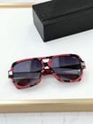 Cazal Legends Mod  627 Sunglasses Snakeskin Texture Series Red Frame Grey Lenses