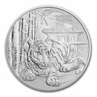 2021 South Korea Tiger 1 Oz Silver Coin In Direct Fit Capsule