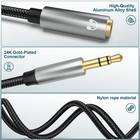 Alitutumao Headphone Splitter  3 5mm Male To 2 Dual Female Adapter   