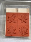 Stampin Up  lace Snowflakes Set Of 4 New Unmounted Rubber Stamps Winter Christmas