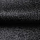Black Faux Leather Fabric 55  Wide Upholstery Material Cotton Back For Diy Craft