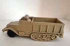 Marx Desert Fox Tan Half Track W desert Fox Gi Driver- Very Good-hard-to-find
