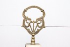 Vtg Cameo Pierced Brass Fireplace Screen Peacock Fan Art Deco 48 x32  Victorian-
