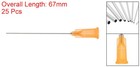 25pcs 2 Inch 23g Blunt Tip Dispensing Needles With Lure Lock