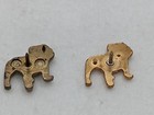 2-mack Truck Bulldog Lapel Pin Gold Color Faces Left