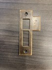 Antique vintage Style Door Strike Plate  Mortise  Striker  Keeper  Brass  3-1 2 