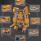 Magnetic Transform Engineering Car Toy Set  Assembled Toys With Storage Box