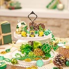  St Patricks Day Gnome Figurines  Set Of 3 Irish Leprechaun Decor With Medium