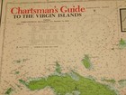 Vintage 1978 Chartsman s Guide To The Virgin Islands Map 34 1 2  X 25 