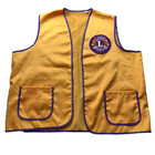Lions International Gold Purple Vest 2xl Volunteer Club Uniform Adult Polyester
