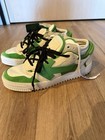 Off-white Low Top Sneakers Green White Men s Size 42   Us 9 5