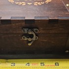 New Beautiful Rustic Wood Wedding Card keepsake Box Mr Mrs Square Brown 8x8x4 In