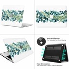 For 2026 New Macbook Pro Air Tropical Plant Leaves Rubberized Hard Case Kb Cover