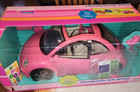 New Nib Barbie Volkswagen Pink Beetle Vw Mattel Vintage Sealed 2000  28261 Rare