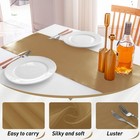 20 Pcs Satin Table Runner 12x108 Inch Silk Party Wedding Banquet Old Gold