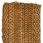 Caramel Brown Bogolan Mali Mud Cloth Troungoumbe Design African Cotton Handmade