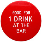 Capitola Ca The Golden Greek G f 1 Drink At The Bar Red Plastic Token