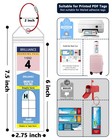 5 Pack Royal Caribbean Luggage Tag Holders  Travel Essentials Narrow-5pack