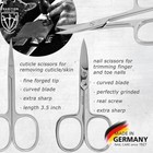 3 Swords Germany - Brand Quality 12 Piece Manicure Pedicure Grooming Kit Set For