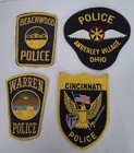 Lot Of 11 Vintage Obsolete Ohio Police Shoulder Patches Cincinnati Amberley Cmha