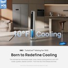 Misting Fan 34ft S 10 F Cooling 6l Tank 90 Tower Silver Dreo 765s Turbocool Fans
