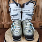 Salomon X Pro R70w Wide Ski Boots Women Mondo 24 5 Medium Flex Alpine White Blue