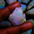 50 Cts  Natural Ethiopian Jumbo Welo Fire Opal Rough Specimen Gemstone 5 Pcs Lot