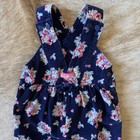 Vintage 90s Oshkosh Baby Bgosh Overalls Girls 24mo Floral Heart Corduroy Vestbak