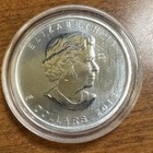 2013 Canada  5 Gold Gilded 1 Oz 9999 Silver Maple Leaf Coin 25th Anniversary