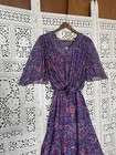 Vintage Purple Fairy Coquette Midi Dress And Shirt Set Sz 16