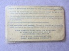 Vintage 1939 Gulf Gas Credit Card New Orleans Gulf Oil Corporation