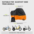 Waterproof Bicycle Cover Bike Cover With Lock Holes Rain Dust Sun Uv Protector