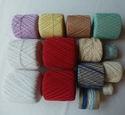 14 Spools Vintage J p Coats Knit-cro-sheen Cotton Thread Yarn Lot Of  New   Used