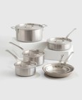 Quince 10-piece Cookware Set 5-ply Stainless Steel Non-toxic Pots And Pans Set