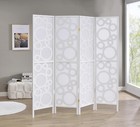Gtu Furniture 4-panel Japanese Shoji Room Divider Oriental Wood Screen For Home