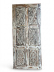 Distressed Hand Carved Door Wooden Vintage Barn Door With Metal Studs Door 84x36
