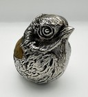 Large Victorian Silver Plated Novelty Chick Pin Cushion