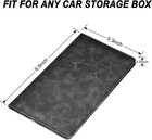 Car Registration And Insurance Card Holder  Leather Vehicle Glove Box Automobile