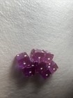 7 Vintage Aladdin Hotel Las Vegas Casino Gambling Purple Souvenir Dice Lot