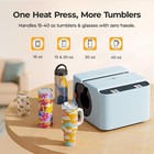 Htvront 2 In 1 Auto Tumbler Heat Press Machine For 15-40oz Tumblers Transfer