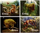 Usa 2019 T rex Dinosaurs tyrannosaurus  Rex  16 Stamps Scott 5410-5413 Mnh