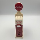 Vintage 1993 Coca-cola Vending Machine Salt And Pepper Shaker Set With Stand