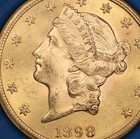 1898 S Liberty Head  20 Double Eagle Gold Coin Ngc Ms 63  Pristine  Cac Worthy 