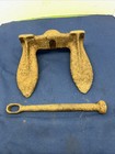 Vintage Cast Iron Boat Anchor 14 Lbs  Rusty Navy Style With Removable Shank Used