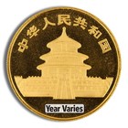 1 Oz China Gold Panda - Bu - Unsealed  year Varies 