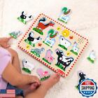 Melissa And Doug Wooden Light-activated Sound Puzzle 2-pack For Toddler And P
